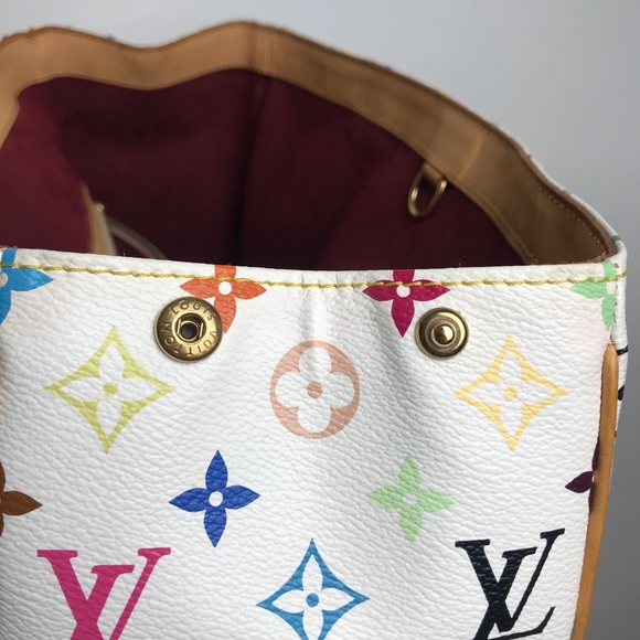 SOLD Louis Vuitton Aurelia MM White Multicolor - Picture 7 of 16